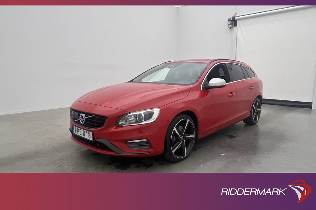 Volvo V60 D4 AWD R-Design VOC Värmare Pano Navi BLIS Drag