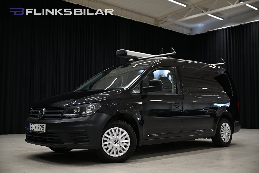 Volkswagen Caddy Maxi DSG 102HK Servicebil|Inredd|Dubbelgolv|Pipetube|EnÄgare