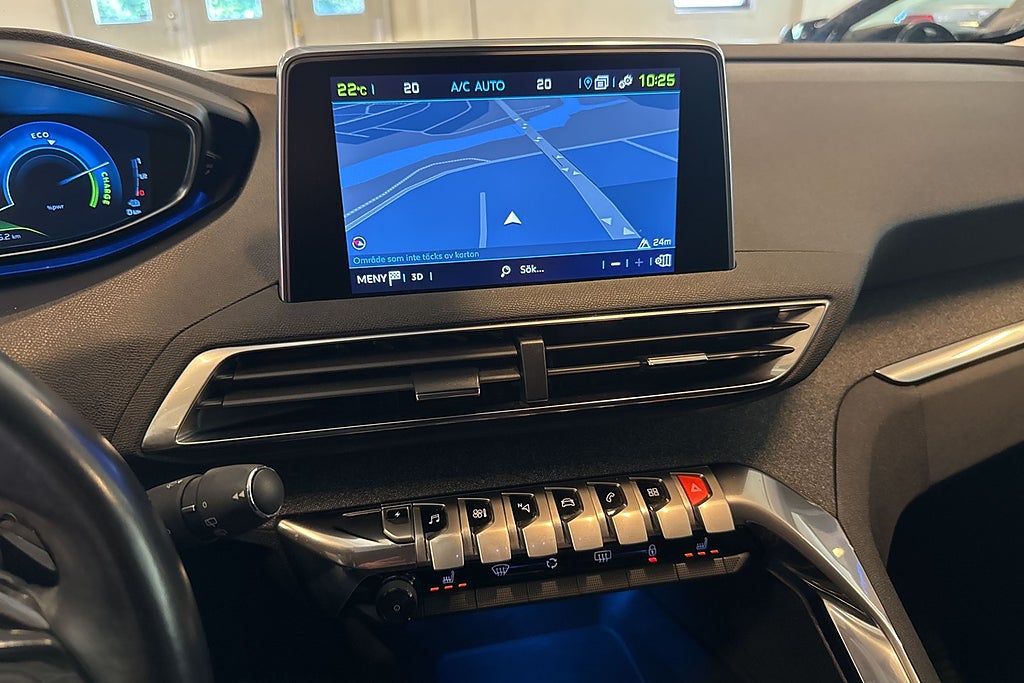 Peugeot 3008 HYBRID 224Hk Automat Navi V-hjul Drag Halvskinn miniatyr 7