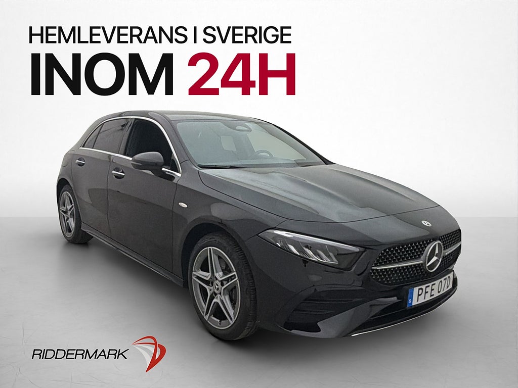 Mercedes-Benz A 250e 218hk AMG Widescreen Kamera Dragkrok