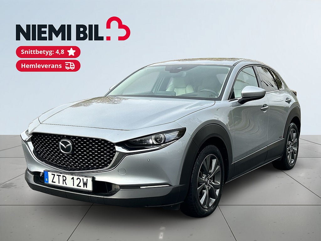 Mazda CX-30 SKYACTIV AWD SoV-Däck/360/MoK/Elstol/BOSE/HuD/Rattvärm