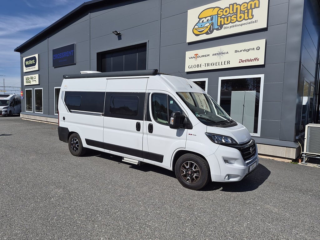Pilote Mooveo Van 60 EB automat, långbäddar, dubbla AC, 2 sitt/sov plat
