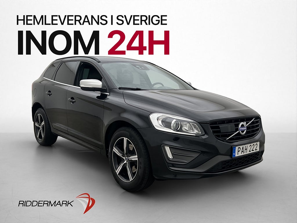 Volvo XC60 D4 AWD R-Design Värmare Sensorer Navi Skinn BLIS