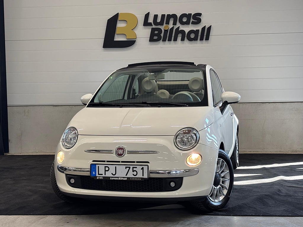 Fiat 500C 1.2 8V Lounge Euro 5/Ny Besiktad/3 Brukare/Välskött