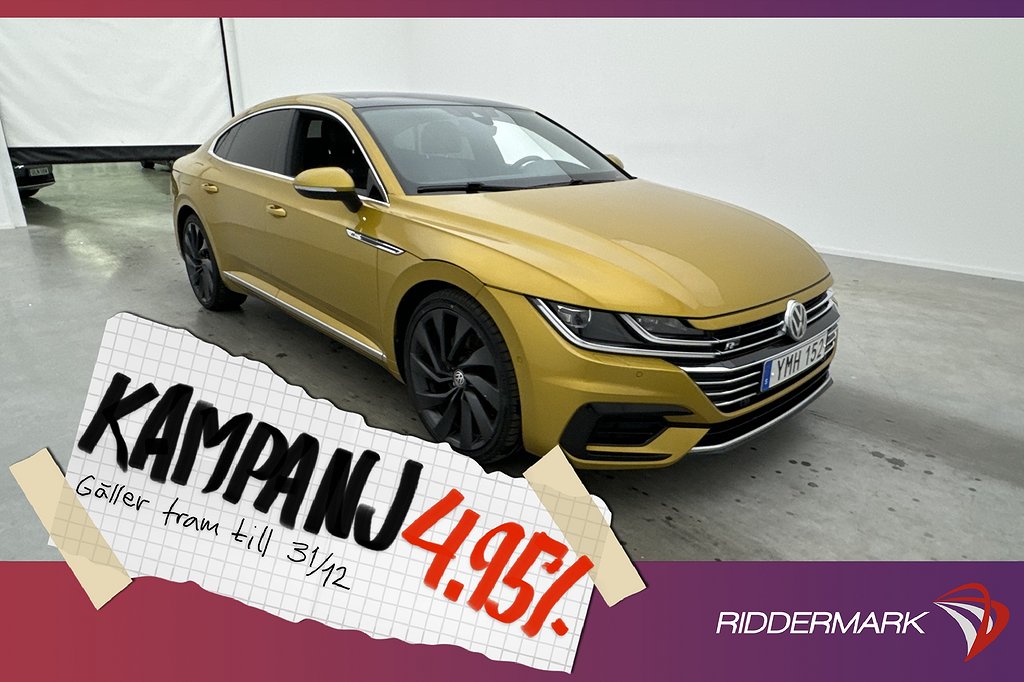 Volkswagen Arteon GTR 4M 280hk R-Line Pano Dyna 4,95% Ränta