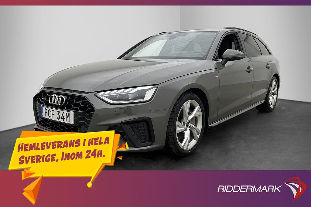 Audi A4 40 TDI 204hk Quattro S-Line Värmare Kamera Drag MOMS