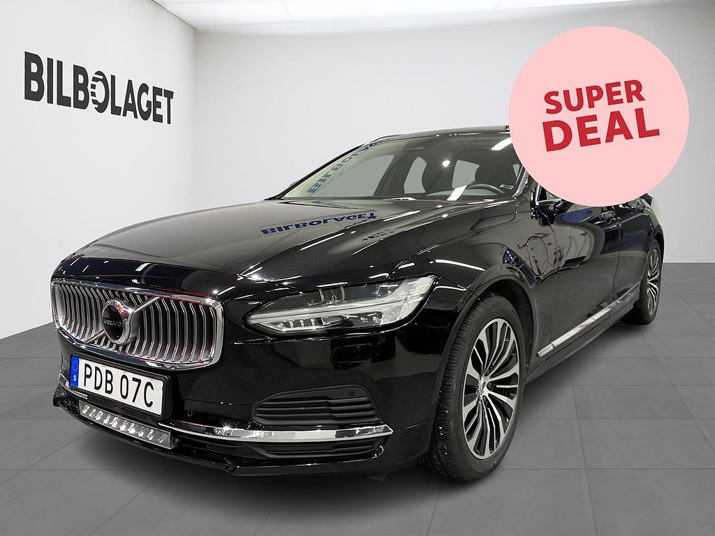 Volvo V90 Recharge T6 Core Bright Läderklädsel * SUPERDEAL *