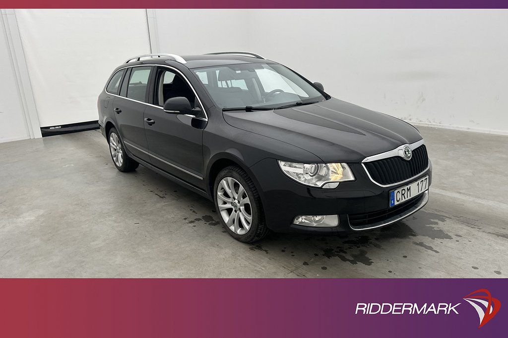 Skoda Superb Kombi TDI 140hk Sensorer Navi Farthållare Drag