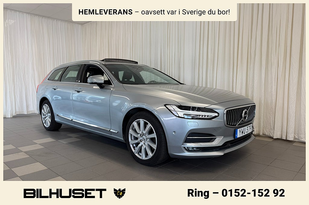 Volvo V90 D3 AWD AUT INSCRIPTION PANO B&W DRAG VOC B-KAM SE SPEC