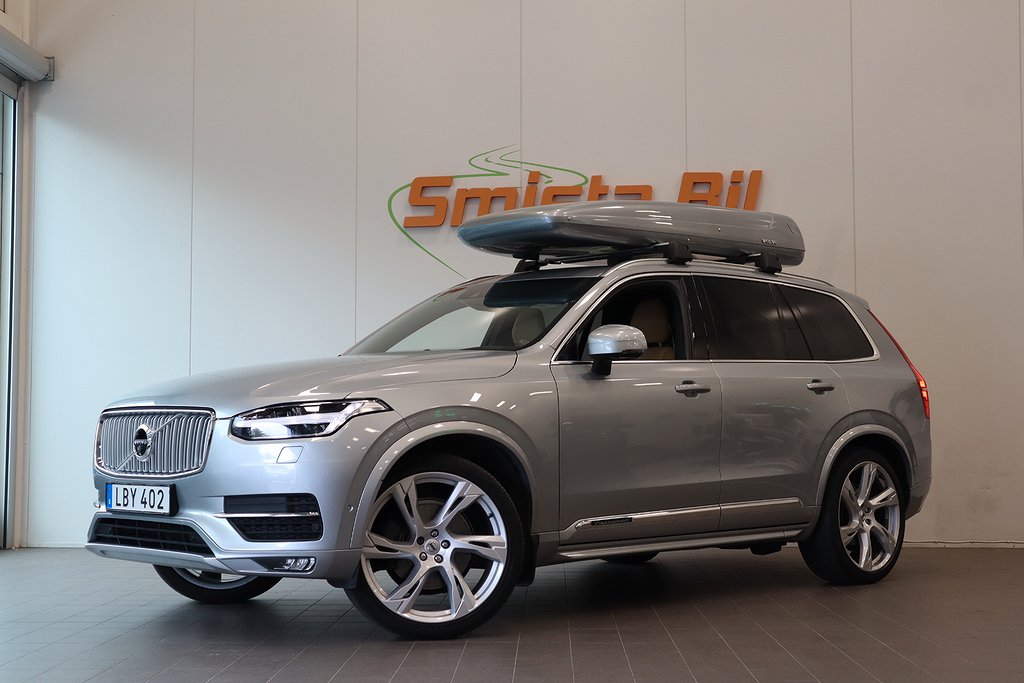 Volvo XC90 D5 AWD Inscription 7-sits B&W PANO LUFT DRAG 22' 225hk