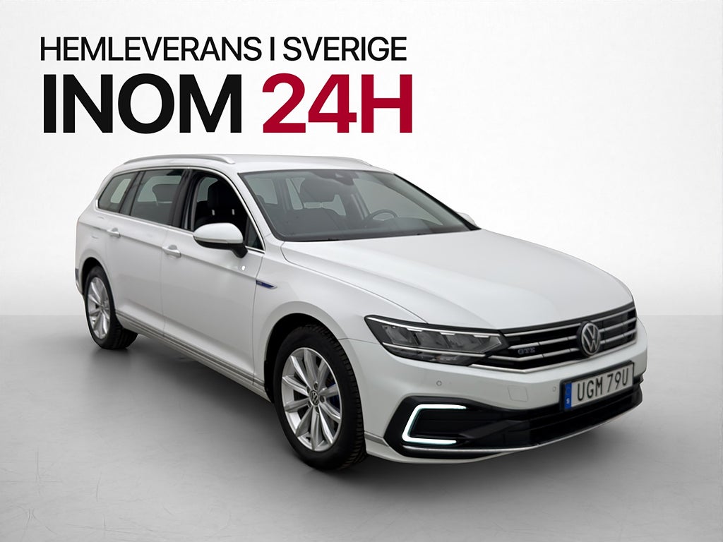 Volkswagen Passat GTE 218hk P-Värmare Navi CarPlay Halvskinn