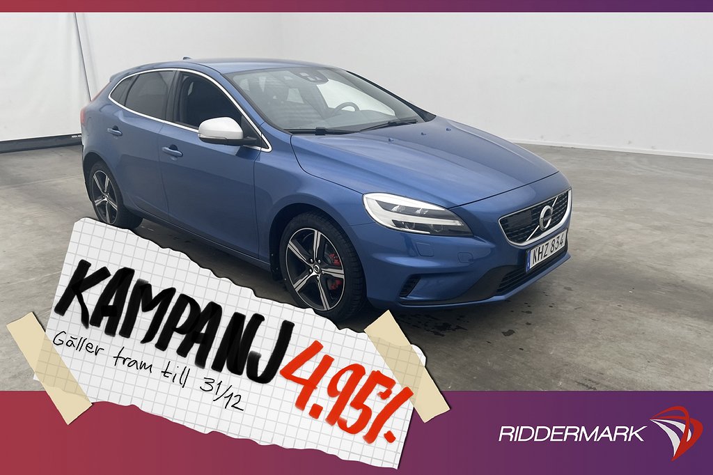 Volvo V40 D2 120hk R-Design VOC Värm S 4,95% Ränta