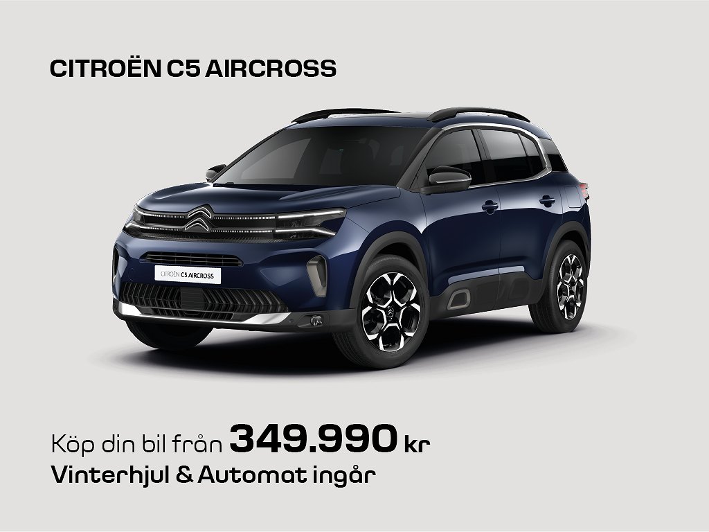 Citroën C5 Aircross Shine 130hk Automat & Vinterhjul ingår