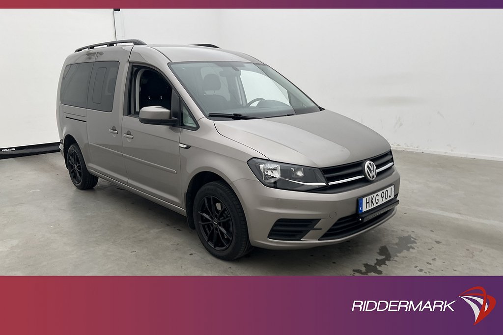 Volkswagen Caddy Maxi Life BEACH Värmare Dragkrok B-Kamera