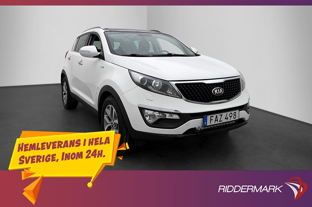 Kia Sportage 2.0 CRDi AWD Värmare Pano Skinn Drag Navi