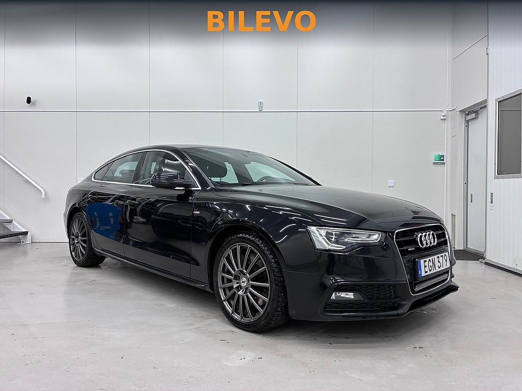 Audi A5 Sportback 245hk Quattro S-Line Bluetooth V-hjul Drag