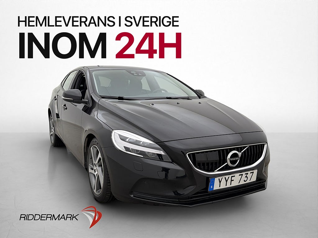 Volvo V40 T3 152hk Business Adv VOC Värmare Kamera Navi LED