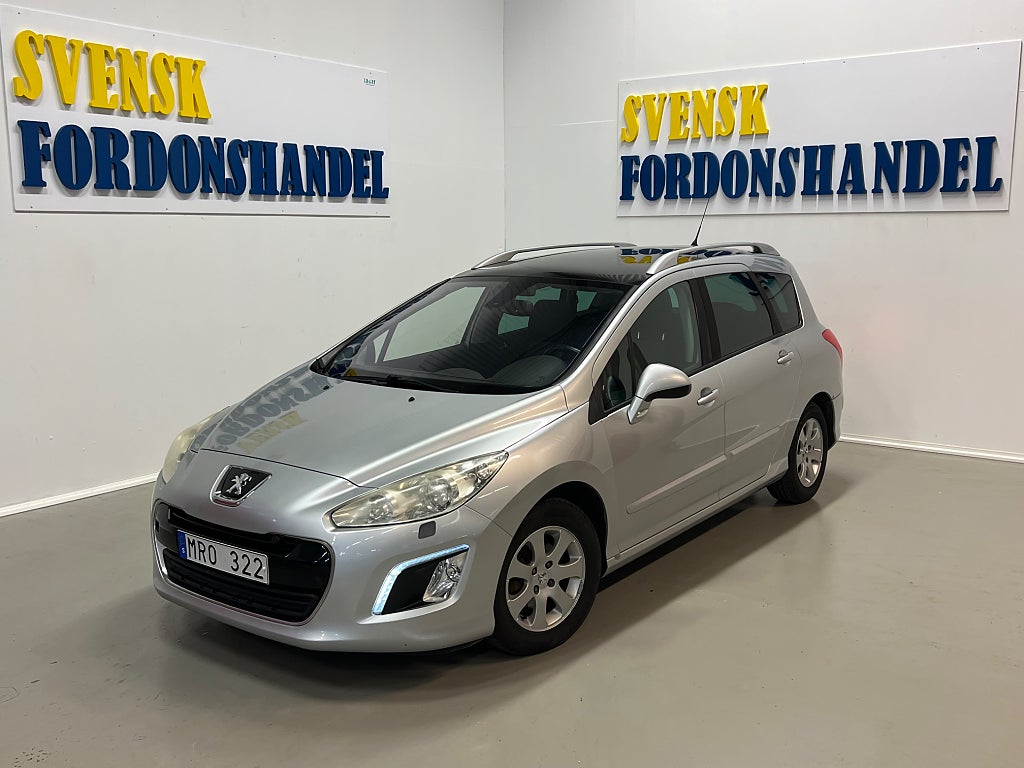 Peugeot 308 sw 1.6 e-HDi FAP Nybesiktigad Dragkrok Panorama Euro 5