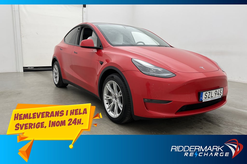 Tesla Model Y Long Range AWD Dragkrok Autopilot Svensksåld