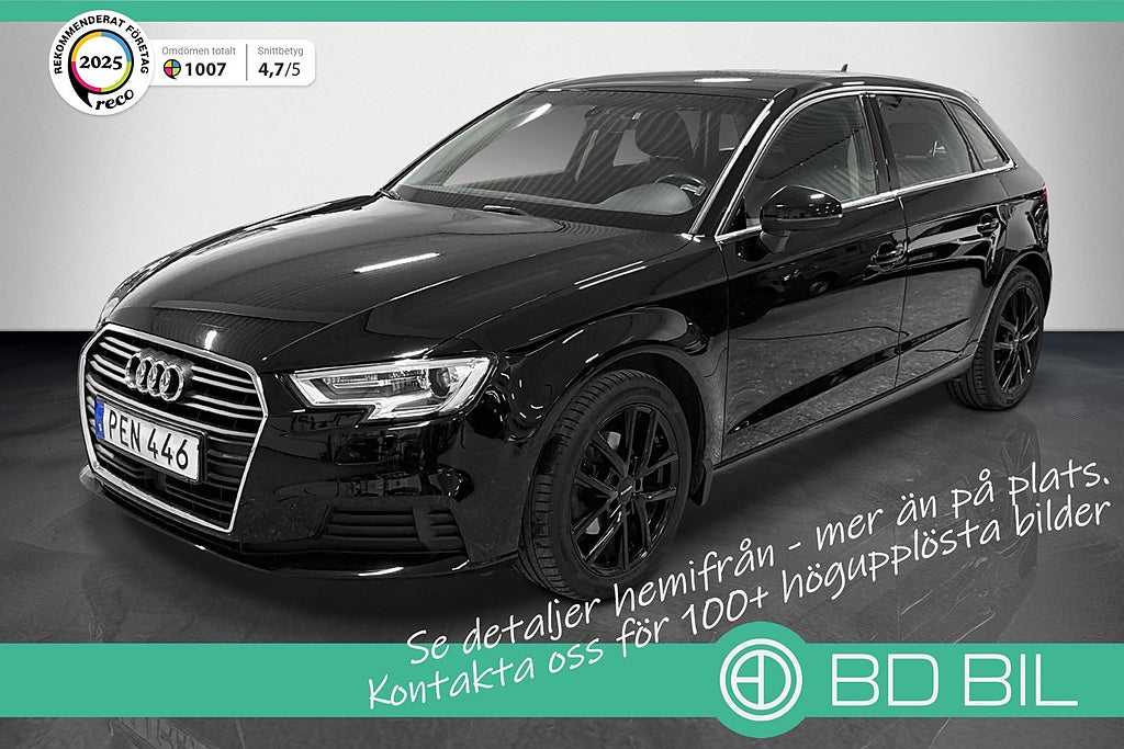 Audi A3 SPORTBACK 1.0 TFSI FACELIFT COMFORT ADAPTIV FARTHÅLLARE CARPLAY