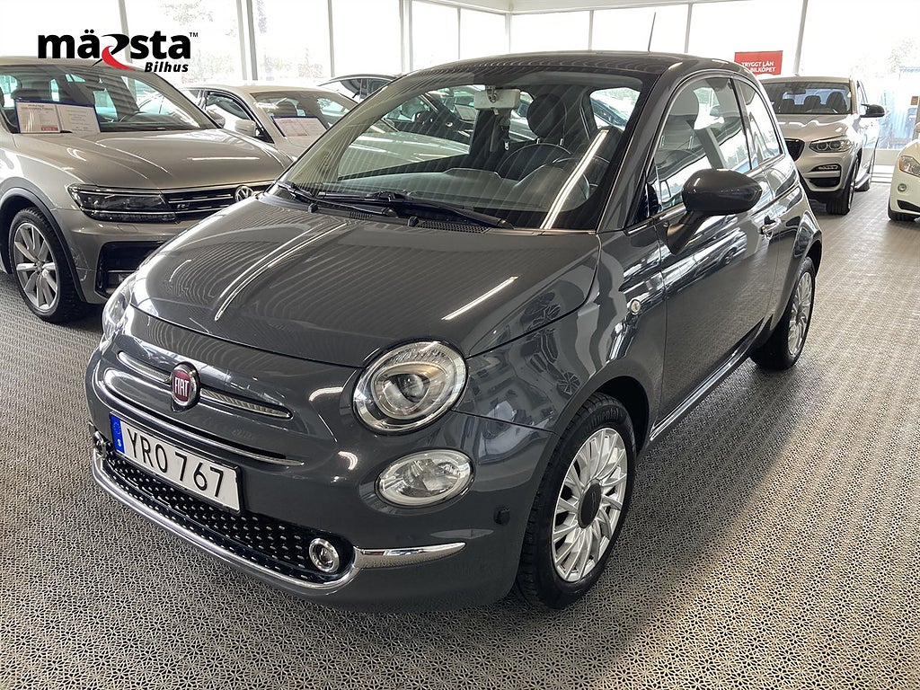 Fiat 500 1.2 8V (69hk) Lounge Svensksåld