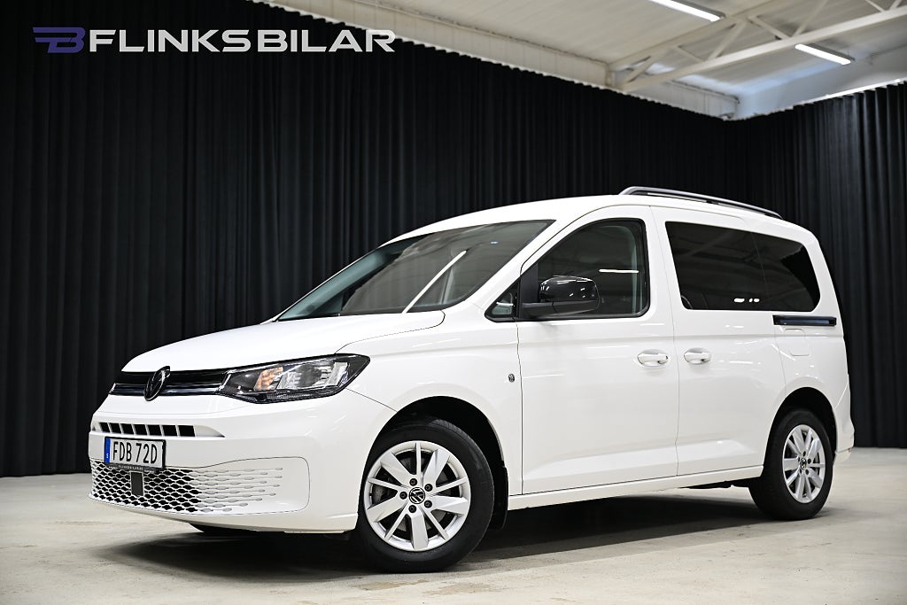 Volkswagen Caddy DSG 122HK Kombi|5-Sits|Dubbeldörr|Drag|Värmare|Leasbar