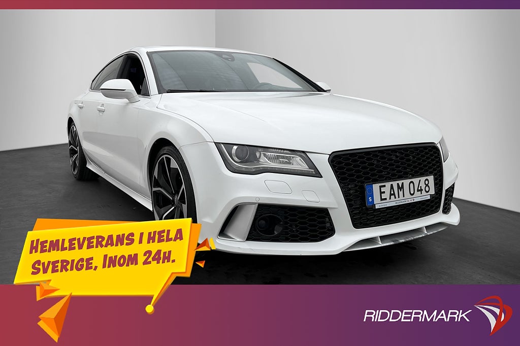 Audi A7 Sportback TDI V6 245hk S-Line Taklucka HUD Kamera