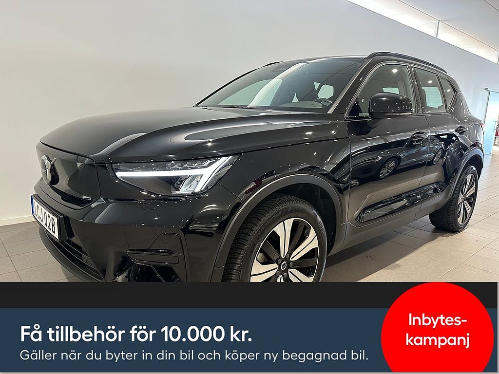 Volvo XC40 Recharge Core/ 10.000kr i tillbehör / Backkame...