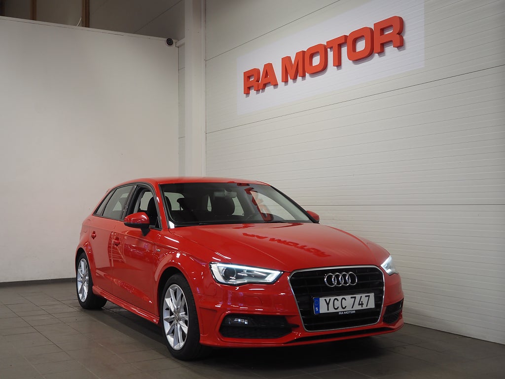 Audi A3 Sportback 1.4 TFSI 125 hk Aut S-Line |PDC|Bluetooth|