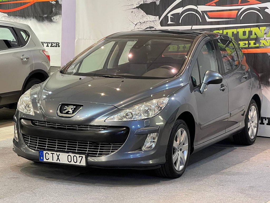 Peugeot 308 1.6 TURBO AUTOMAT PANORAMAGLASTAK NY BESIKTAD NY SERVAD