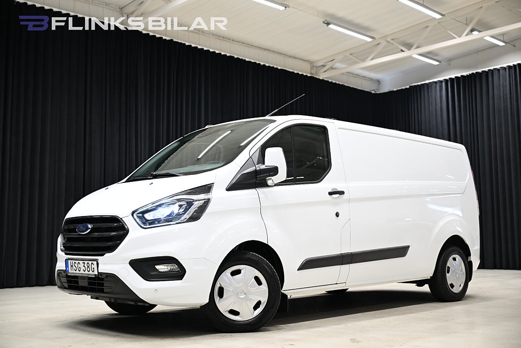 Ford transit Custom 130HK L2 Automat|Inredd|Drag|Värmare|LED|Leasbar