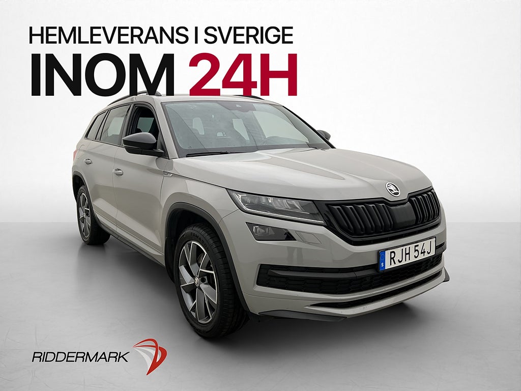 Skoda Kodiaq 2.0 TSI 4x4 190hk Sportline 7-sits Drag Värmare