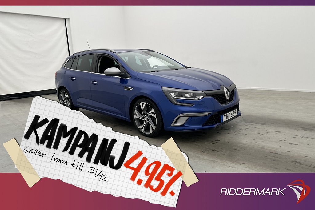 Renault Mégane GT Grandtour 205hk BOSE Kamare 4,95% Ränta