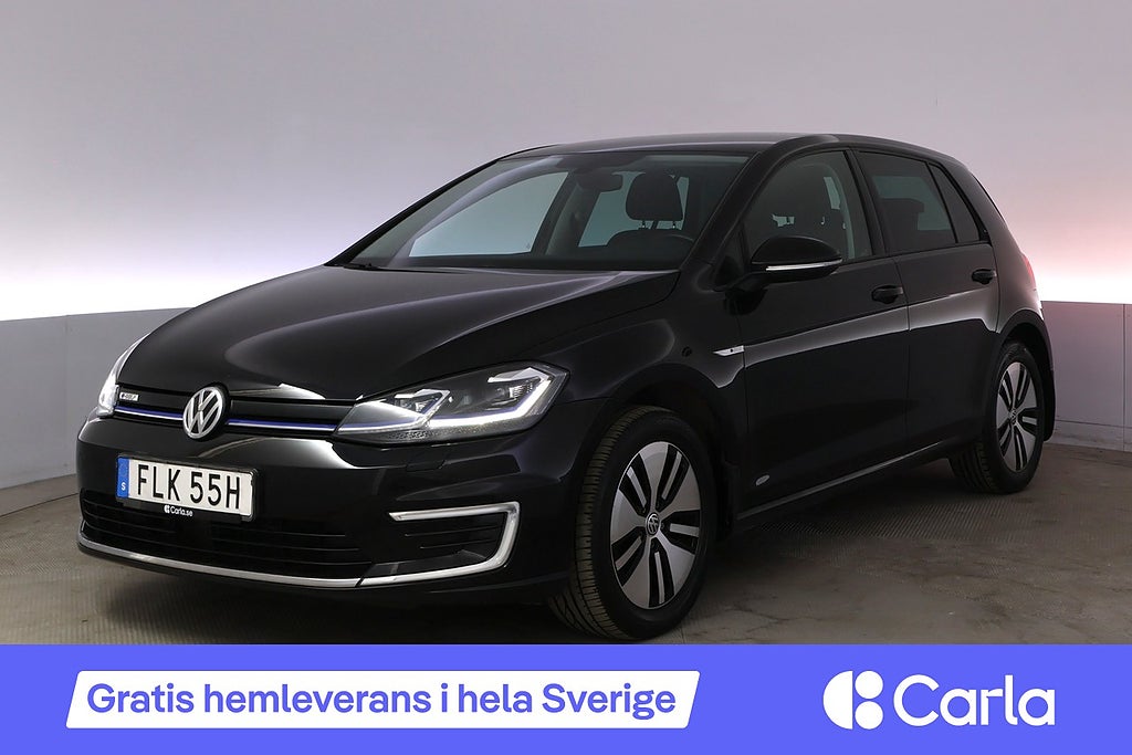 Volkswagen E-Golf 35.8 kWh PlusPkt Cockpit Värmepump Kamera