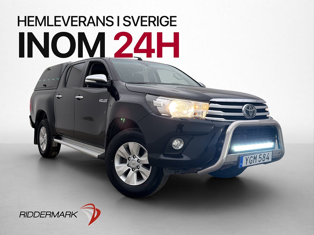 Toyota Hilux 2.4 AWD Dragkrok B-Kamera Diffspärr Flakkåpa