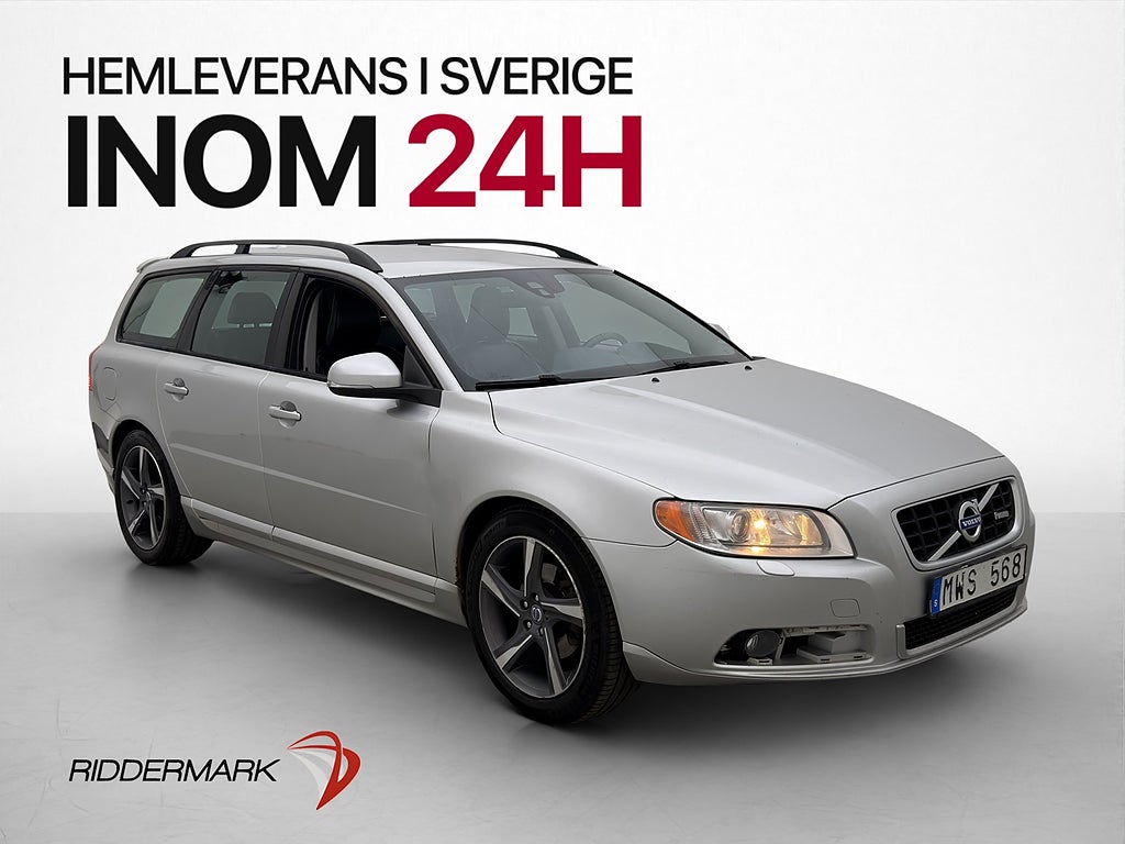 Volvo V70 D4 163hk R Design Dragkrok Skinnklädsel Sensorer