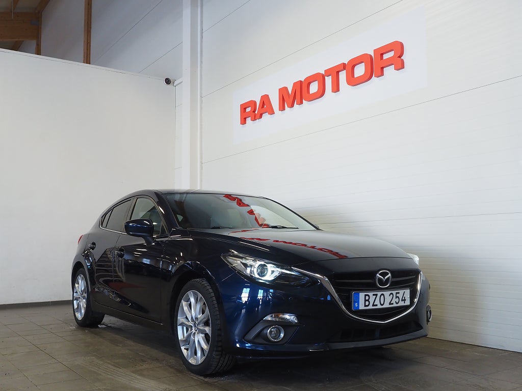 Mazda 3 Sport 2.0 165hk Optimum Skinn HuD Navi P-Sensorer BOSE 2014
