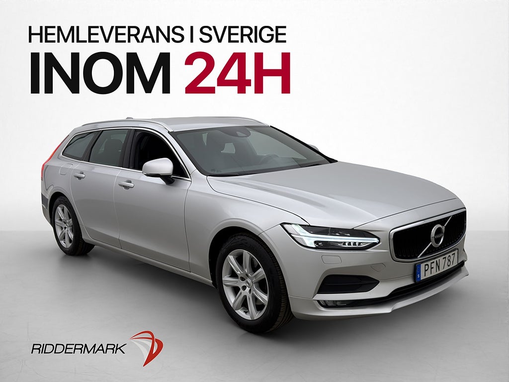 Volvo V90 D4 AWD Momentum VOC Navi CarPlay Halvskinn Drag