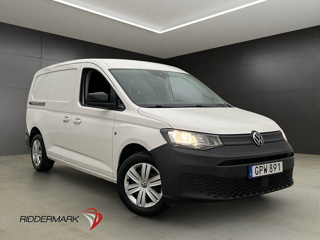 Volkswagen Caddy Maxi Värmare Drag Kamera V-Inr CARPLAY Moms