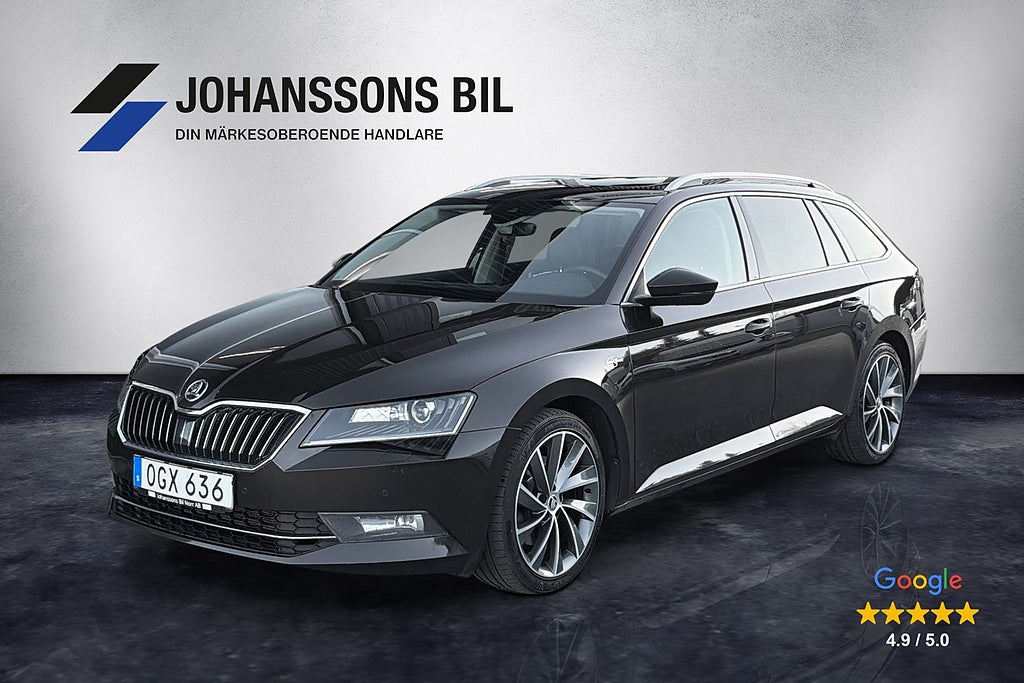 Skoda Superb Kombi 2.0 TDI 4x4 L&K Värmare Drag Kamera Pano Navi