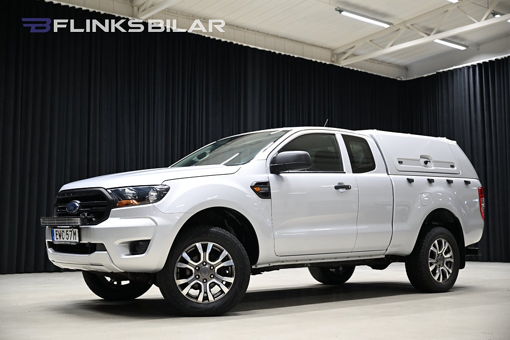 Ford Ranger 2.0 170HK SuperCab|Drag|Värmare|Kåpa|M/K-Värmare|Moms
