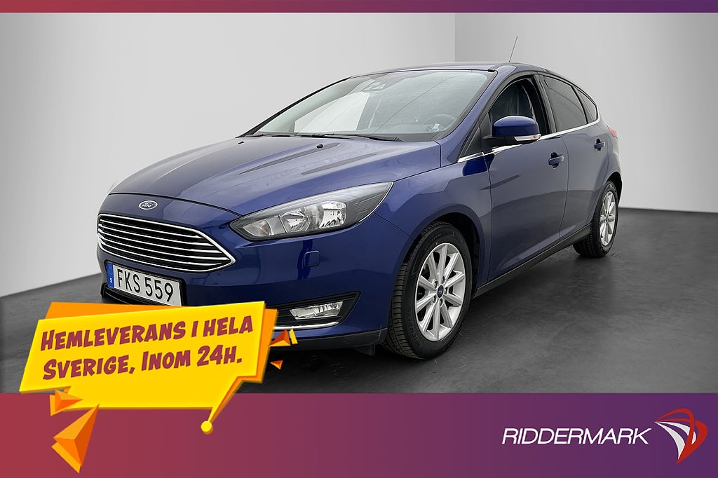 Ford Focus 1.0 100hk Titanium Värmare Sensorer Farthållare