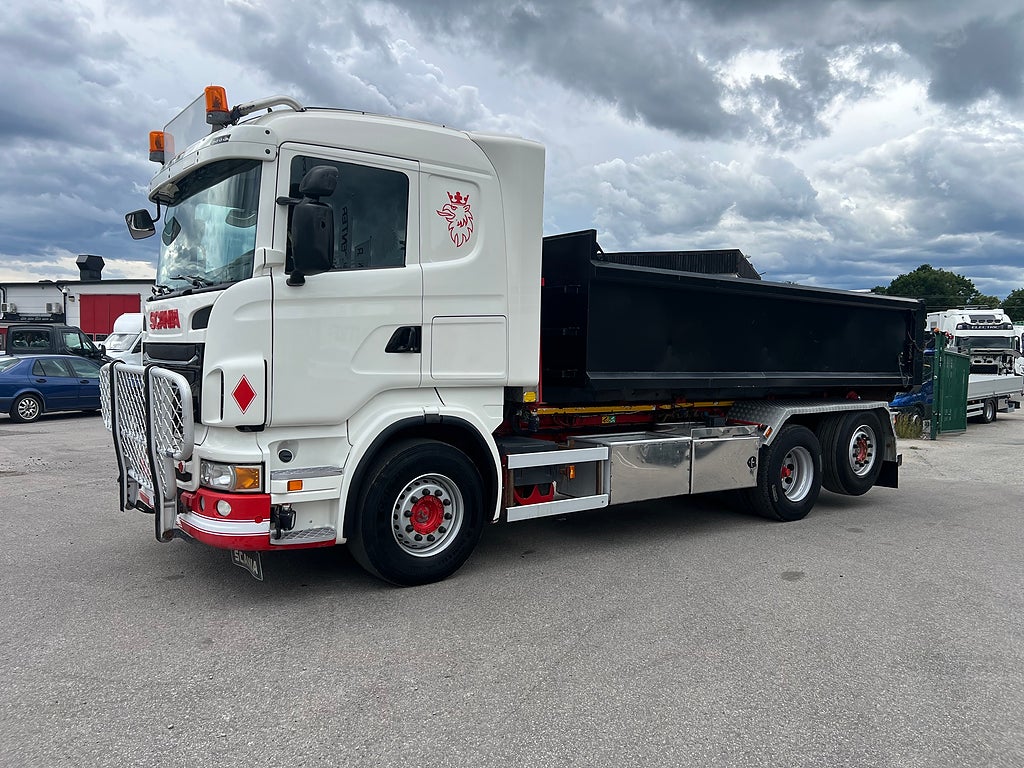 Scania R500 V8 6x2*4 Manuell Växellåda, Lastväxlare inkl flak