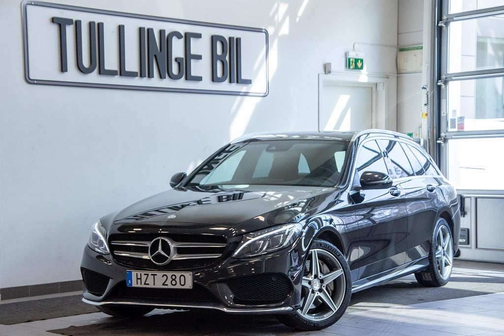 Mercedes-Benz C 250 T d 204HK 4M 7G AMG Läder Värmare Dragkrok 18"  