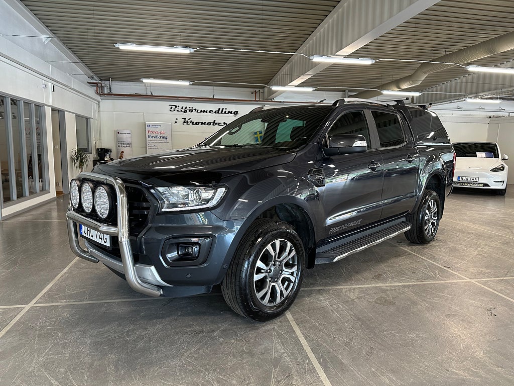 Ford ranger Dubbelhytt 2.0 Wildtrak Bi-Turbo 4x4 Värmare Kamera Nav