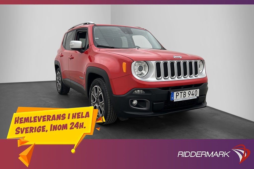 Jeep Renegade 1.4 Manuell 140hk Limited Rattvärme Sensorer