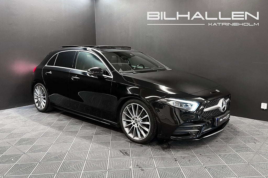 Mercedes-Benz A 200 7G-DCT AMG Pano Widescreen Burmester Värmare 19"