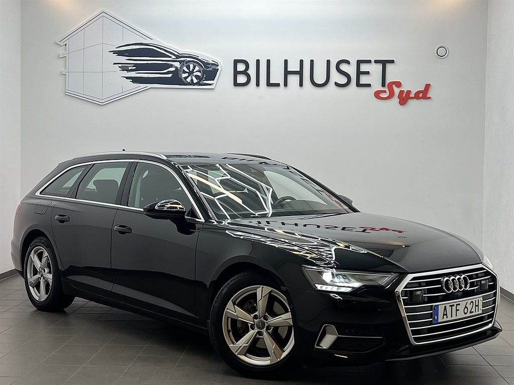 Audi A6 40 TDI 204hk Värmare/Cockpit/360kamera/Navi/Carplay/Krok/V-hjul/