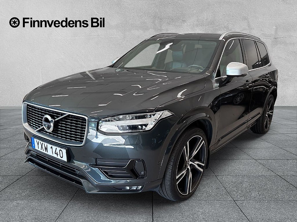 Volvo XC90 D5 AWD R-Design 7-säten (V-hjul, B&W)