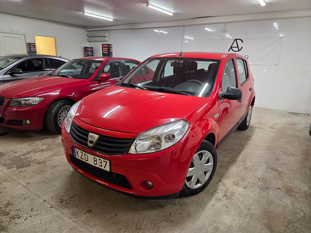 Dacia Sandero 1.6 E85 Euro,Kamkedja, Bensin,årsskatt 1000kr